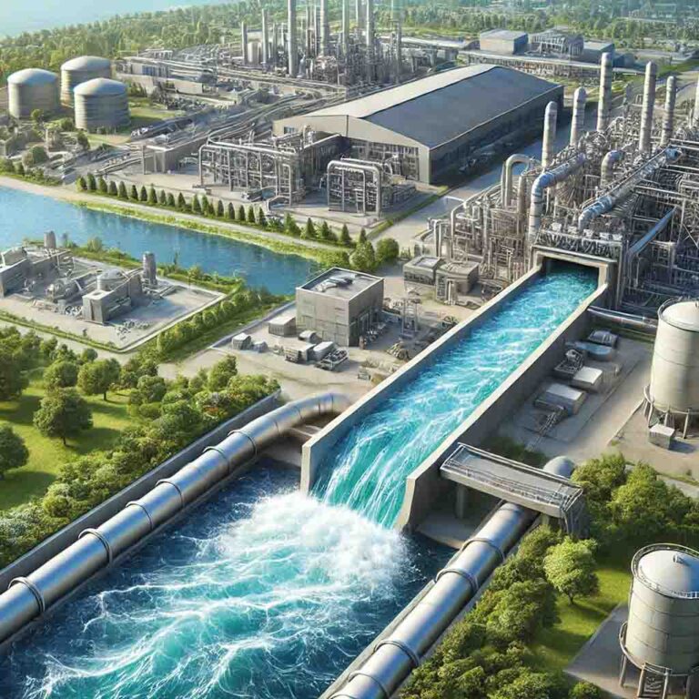 Inkommande vatten till fabrik