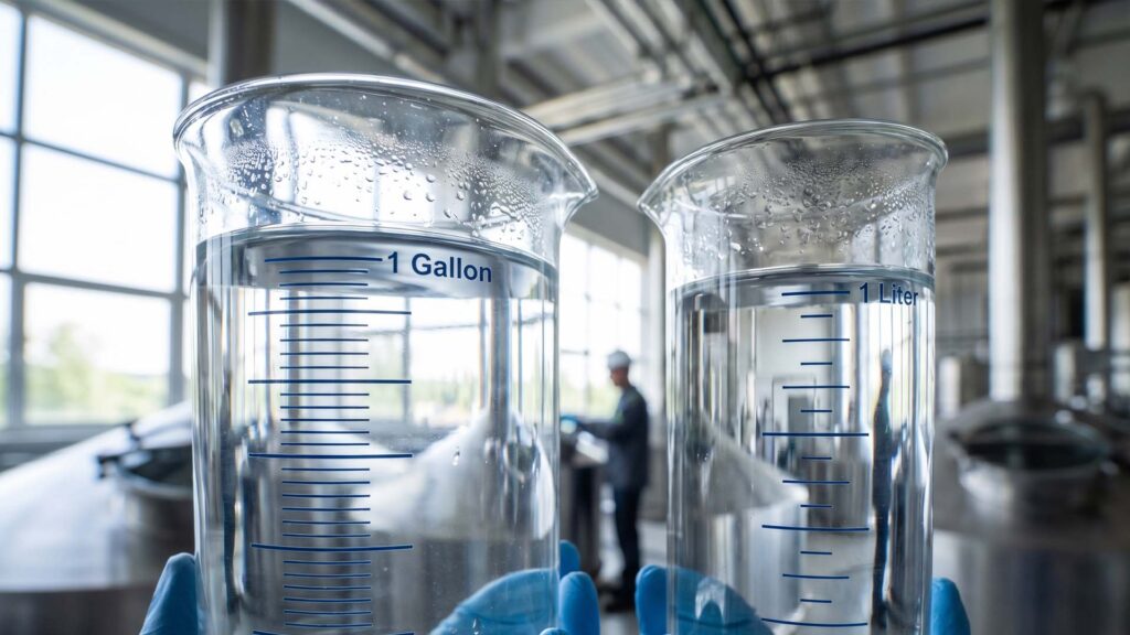 Omvandla gallon till liter